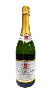 Вино игристое Paul Chamblain, белое полусладкое, 11% 0,75л.
