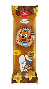 Мороженое пломбир Три кота Двухслойное эскимо 15% 80г