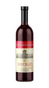 Вино Массандра, Мускат розовое сухое 12% 0,75л