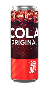 Газированный напиток Fresh Bar Cola Original безалкогольный 450мл