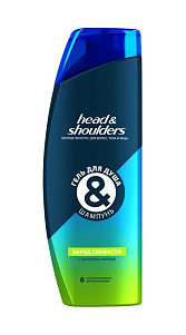 Гель для душа+Шампунь Head&Shoulders Заряд свежести 360мл