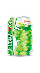 Напиток сокосодержащий Doshirak Fruit4U Виноград безалкогольный 238мл