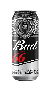 Пиво Bud 66 светлое пастеризованное 4.3%  0.45л