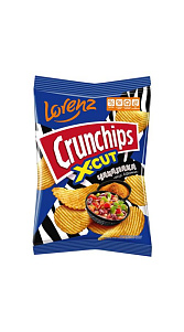 Чипсы картофельные Crunchips Х-Cut Чакалака вкус Африки рифленые 70г