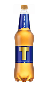 Пиво Т Светлое 4.4% 1.2л