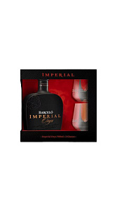 Ром Ron Barcelo Imperial Onyx в подарочной упаковке + 2 стакана, 38% 0,7л