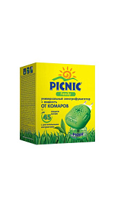 Комплект Picnic Family от комаров Электрофумигатор+Жидкость 45 ночей