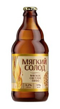 Пиво Мягкий солод Мягкое светлое 450мл