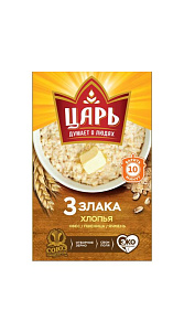 Хлопья Царь 3 злака 400г