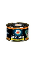 Сельдь Жемчужина Сахалина натуральная с добавлением масла 245г