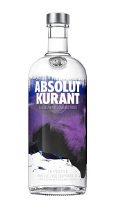 Настойка горькая Absolut, Kurant черная смородина 40% 0.5л