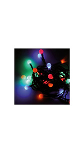 Гирлянда-шнур Космос Шарики светодиодная KOC_GIR100BALL_RGB 100LED 9.5м