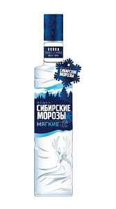 Водка Сибирские морозы Мягкие 40% 0.5л