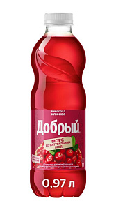 Морс Добрый виноград-клюква 0.97л
