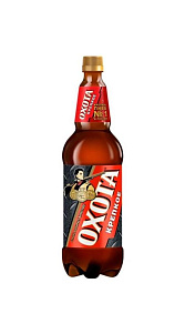 Пиво Охота крепкое, светлое пастеризованное, 8.1% 1,2л.