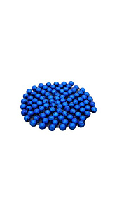 Бусы Яркий праздник новогодние синие d 1см 1.8м