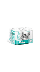 Туалетная бумага Perina premium Perfect White 3слоя 12шт 