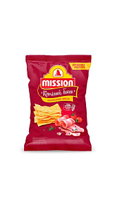 Чипсы кукурузные Mission Копченый бекон 150г