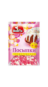 Посыпка Preston Радуга-сердечки 7г