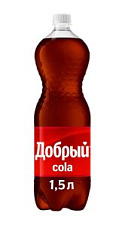 Газированный напиток Добрый Cola безалкогольный 1.5л