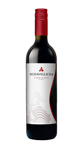 Вино Meravigliosa, Sangiovese красное полусладкое 13% 0,75л
