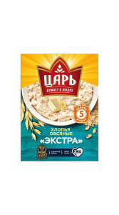 Хлопья Царь овсяные экстра 400г