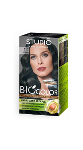 Краска для волос Studio Biocolor Черный №1.01 115мл