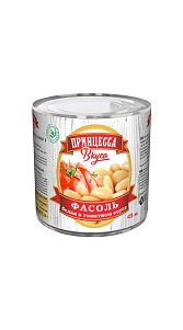 Фасоль белая Принцесса Вкуса в томатном соусе 425мл