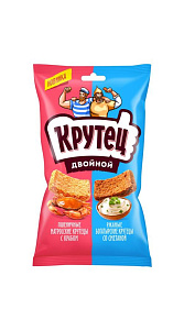 Смесь гренок Крутец Двойной пшеничные и ржаные 100г