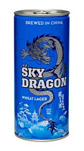 Пиво Sky Dragon, Wit Lager светлое пастеризованное нефильтрованное неосветленное 4,1% 1л
