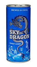 Пиво Sky Dragon, Wit Lager светлое пастеризованное нефильтрованное неосветленное 4,1% 1л