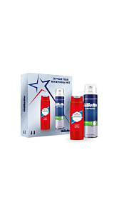Подарочный набор Gillette Sensitive Skin Пена для бритья+Гель для душа 770г