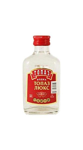 Водка Топаз Люкс 38% 0.1л