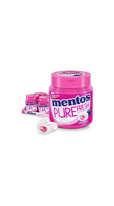 Жевательная резинка Mentos Pure Fresh со вкусом тутти фрутти 100г