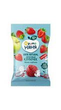 Фруктовый клубочек ФрутоНяня из яблок и клубники +12мес 15г