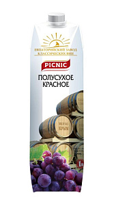 Вино Picnic красное п/сух 10-12% 1л