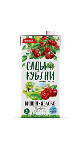 Нектар Сады Кубани Вишня-яблоко 2л