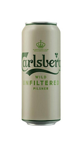 Пиво Carlsberg Wild Unfiltered светлое 4.5% 0.45л