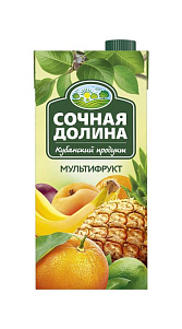 Напиток сокосодержащий Сочная долина Мультифруктовый 0.95л