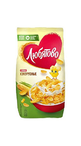 Хлопья кукурузные Любятово 300г