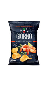 Чипсы картофельные Bon Giorno Креветка в белом вине 80г