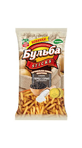 Соломка картофельная Бульба Sticks Перец с солью 75г