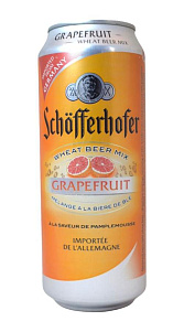 Пивной напиток Schofferhofer Грейпфрут нефильтрованный 2.5% 0.5л