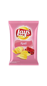 Чипсы картофельные Lays Краб 50г