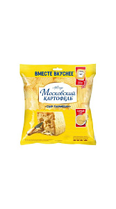 Чипсы картофельные Московский Картофель Сыр Пармезан рифленые 84.5г