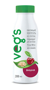 Овсяный коктель Vegs Вишня 200мл