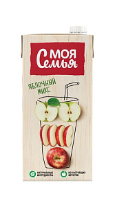 Напиток сокосодержащий Моя Семья Яблочный 1.93л