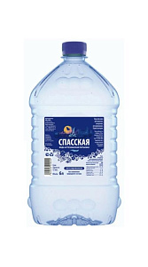 Вода Спасская питьевая природная негазированная 6л