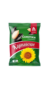 Семечки Карпайские Отборные жареные 40г