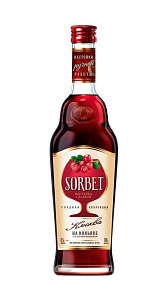 Настойка сладкая Sorbet, Клюква на коньяке 18% 0.5л